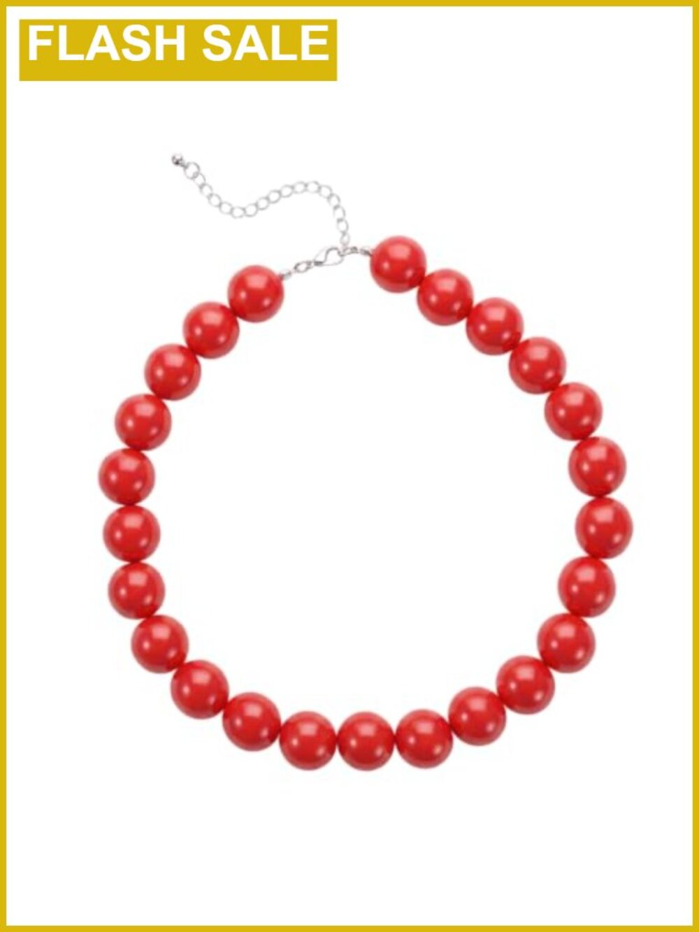 Chunky Acrylic Beaded Necklace Adjustable Choker Statement Jewelry